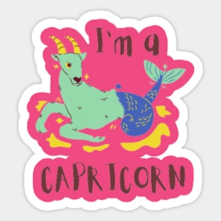 i'm a capricorn Sticker